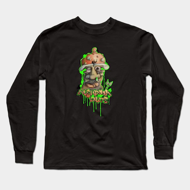 Snotty dude Long Sleeve T-Shirt by Mushroom dude 